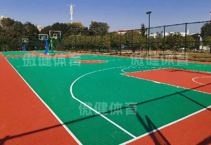 运动场地围栏围网硅pu塑胶篮球场
